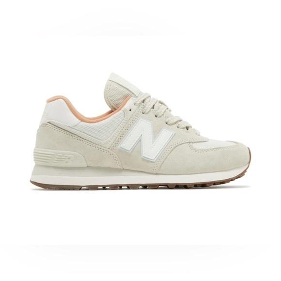 New Balance Shoes - New Balance Classic 574 Core Women’s Sz 7.5 Men’s Sz 6 Sneakers Cream Mesh Suede